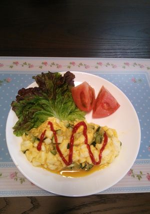 はんぺん入りふわふわオムレツ-レシピのメイン写真