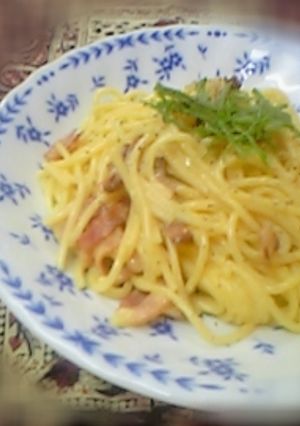 イソフラボンたっぷり？「まめまめカルボ」-レシピのメイン写真