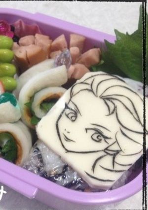 アナと雪の女王**エルサキャラ弁-レシピのメイン写真