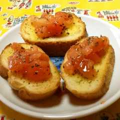 トマトでブルスケッタさらに変身！-レシピのメイン写真