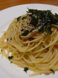 ツナとなめたけの柚子胡椒風味パスタ。-レシピのメイン写真