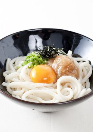 泡醤油de釜玉うどん-レシピのメイン写真