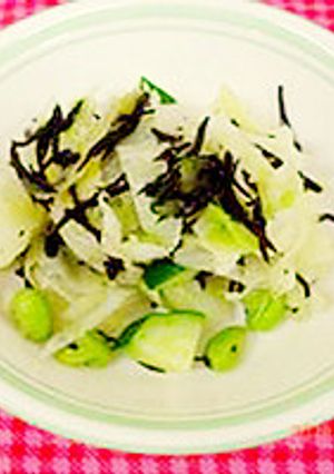 夏の食卓を爽やかに！枝豆とひじきのサラダ-レシピのメイン写真