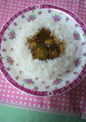夏簡単カレー！なすとひき肉だけ-レシピのメイン写真