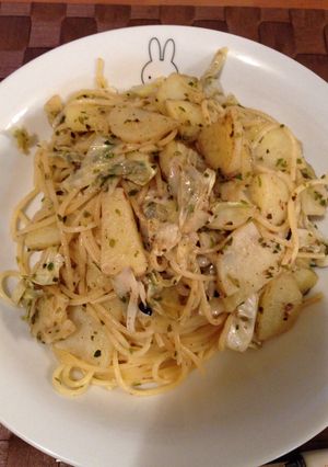 キャベツとジャガイモのスパゲッティ-レシピのメイン写真