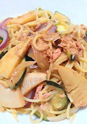 グリーンカレーパスタ♡タイカレーペースト-レシピのメイン写真