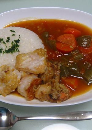 ★とまとのスープカレー・シーフード付き★-レシピのメイン写真
