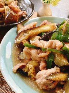 豚こま肉とピーマン茄子のとろ~り炒め煮-レシピのメイン写真