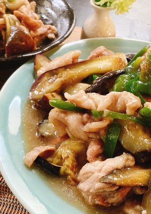 豚こま肉とピーマン茄子のとろ～り炒め煮-レシピのメイン写真