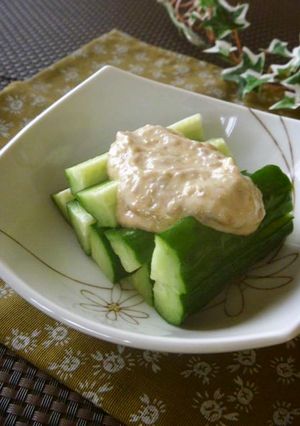 梅マヨわさびのタルタルソースde生野菜-レシピのメイン写真