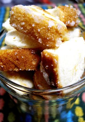 レンジとフライパンで食パンラスク♪-レシピのメイン写真