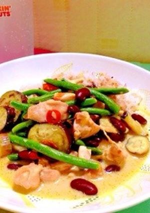 簡単★豆乳とお豆のマイルドグリーンカレー-レシピのメイン写真