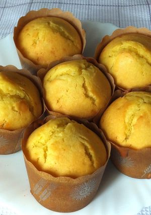 梅肉風味の白あんカップケーキ-レシピのメイン写真