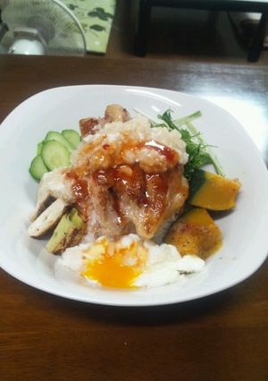 るる55 エスニックな親子丼♪-レシピのメイン写真