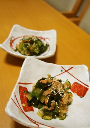 胡瓜わかめのキムチ和え♪-レシピのメイン写真