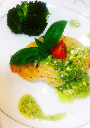 簡単☆からすカレイのマイルドバジルソース-レシピのメイン写真