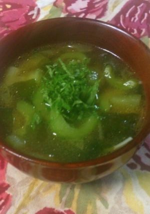 お家の味！きゅうりのお味噌汁！-レシピのメイン写真