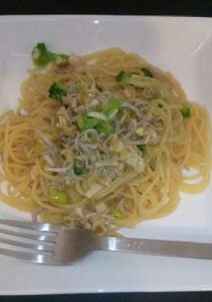 ジャコとネギのガーリック醤油パスタ-レシピのメイン写真