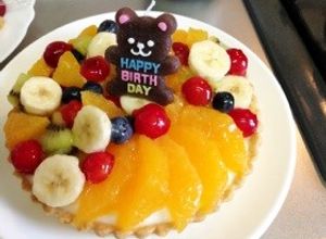 2歳の誕生日☆簡単フルーツタルト☆ケーキ-レシピのメイン写真