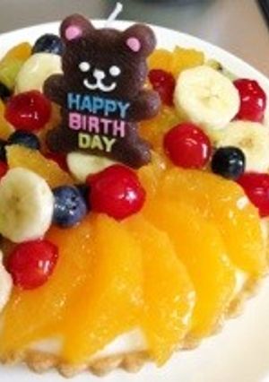 2歳の誕生日☆簡単フルーツタルト☆ケーキ-レシピのメイン写真