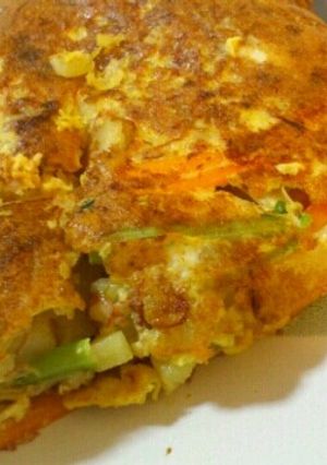 残りもの野菜でじゃがオムレツ☆-レシピのメイン写真