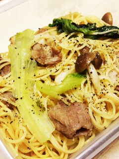簡単!!豚肉としめじの和風パスタ-レシピのメイン写真