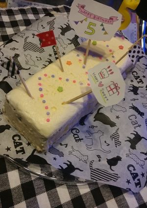 安可愛く!ｱｲｽｹｰｷ!誕生日X'mas-レシピのメイン写真