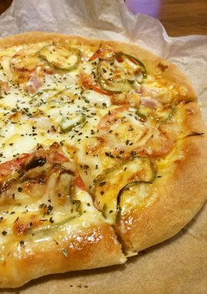米粉入りピザ生地（自分用覚え書き）-レシピのメイン写真