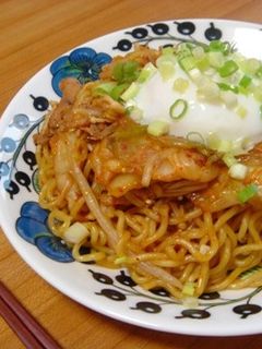 豚キムチ焼きそば。-レシピのメイン写真