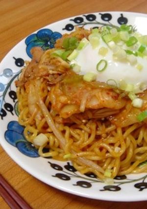 豚キムチ焼きそば。-レシピのメイン写真