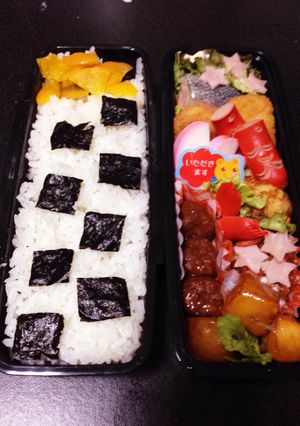 お弁当 キャラ弁 サッカー部＆七夕☆-レシピのメイン写真