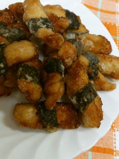 鶏ささみ海苔巻き揚げ♪-レシピのメイン写真