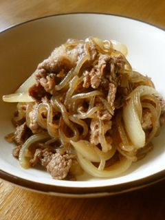 牛こまと糸こんの炒め煮♪-レシピのメイン写真