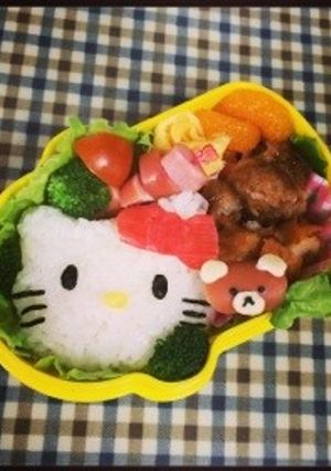 キャラ弁♡キティーちゃん-レシピのメイン写真