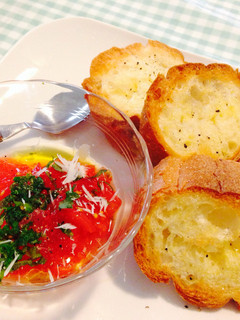 マリネトマトのブルスケッタ☆青じそ風味♪-レシピのメイン写真