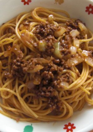 ミートソースパスタ-レシピのメイン写真