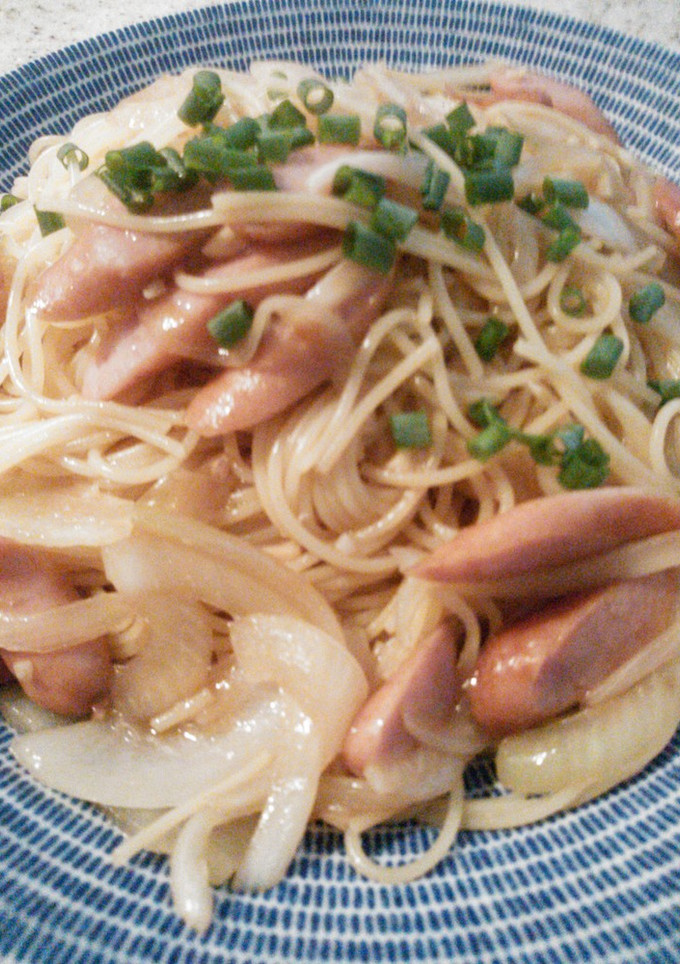 ウィンナーと玉ねぎの和風パスタ☆-レシピのメイン写真