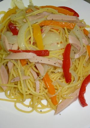 フライパン1つで☆パプリカの塩パスタ-レシピのメイン写真