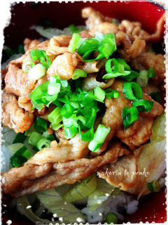 簡単!豚こまでお手軽豚丼-レシピのメイン写真
