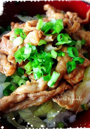 簡単！豚こまでお手軽豚丼-レシピのメイン写真