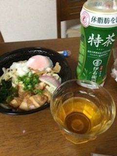 冷やしうどんと特茶-レシピのメイン写真