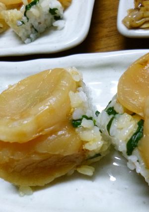 漬けほたての巻き寿司-レシピのメイン写真