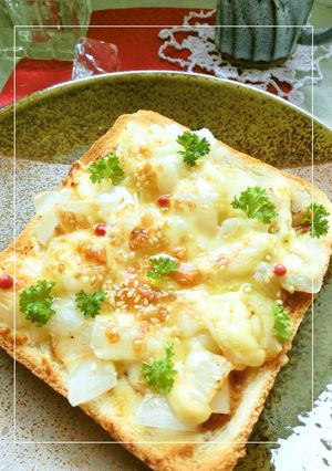 ちょいミルキー♡新玉葱の焼肉たれトースト-レシピのメイン写真