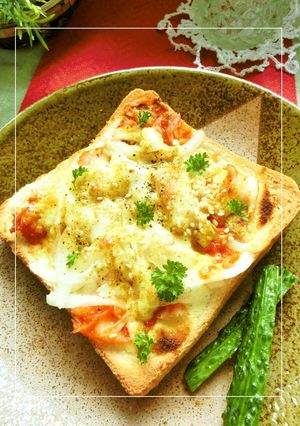 オニスラのキムチカレートースト-レシピのメイン写真