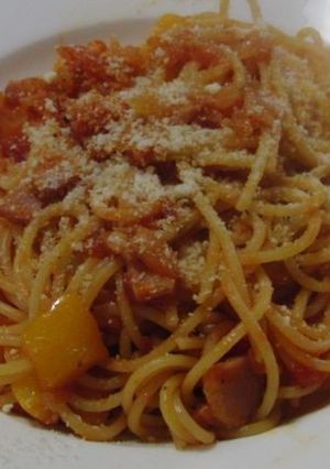 トマト缶でトマトパスタ-レシピのメイン写真