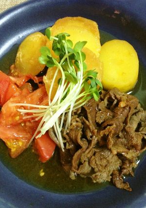 レッドムーンとトマトの牛肉甘辛煮-レシピのメイン写真