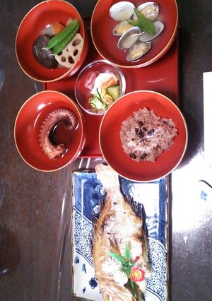 百日☆お食い初め☆簡単に！赤ちゃん笑顔-レシピのメイン写真