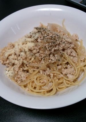 簡単塩ミートスパゲッティ-レシピのメイン写真