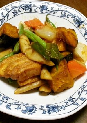 車麩の酢豚風かぼちゃ入り-レシピのメイン写真