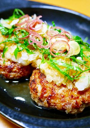 夏バテ解消！薬味おろしぽん酢☆ハンバーグ-レシピのメイン写真